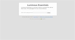 Desktop Screenshot of luminousessentials.com